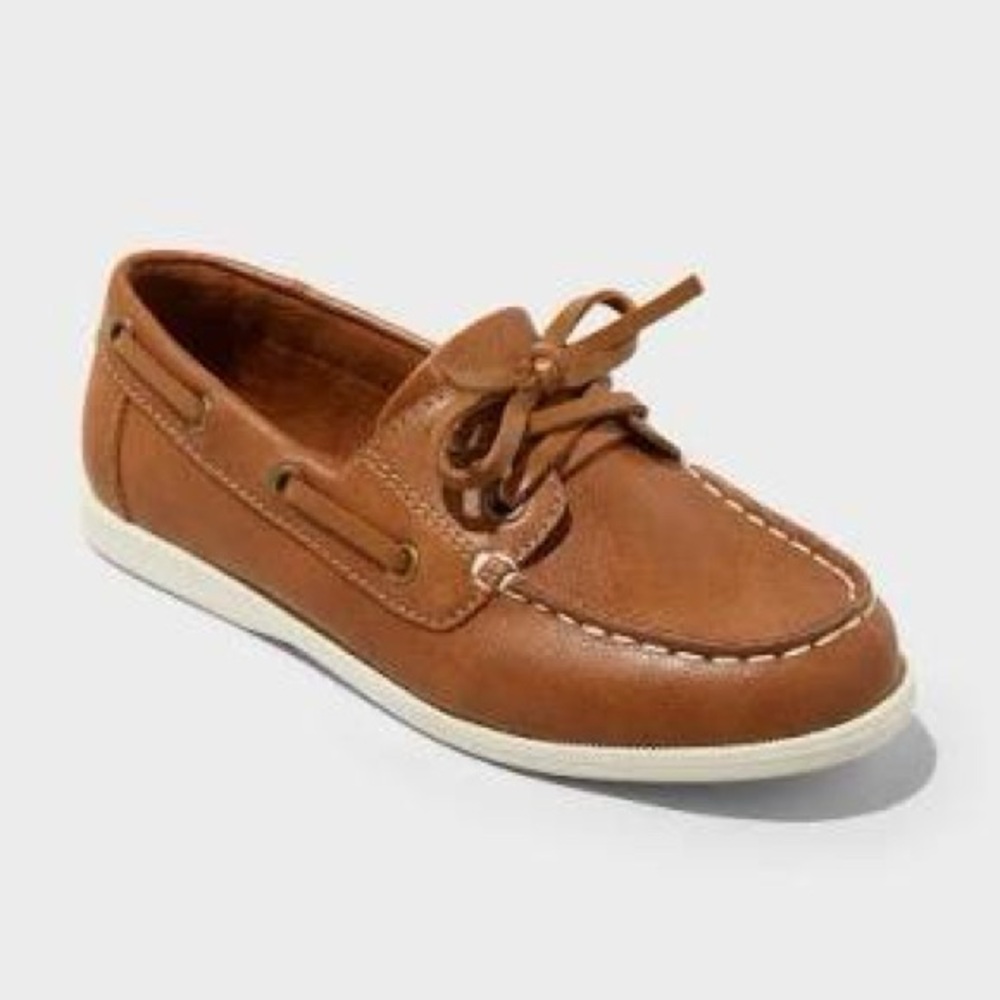Cat & Jack Easton Cognac Brown Boat Shoes